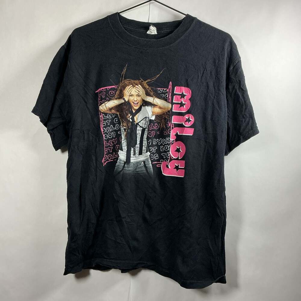 Vintage Y2K Miley Cyrus Best of Both Worlds Tour Graphic T-Shirt